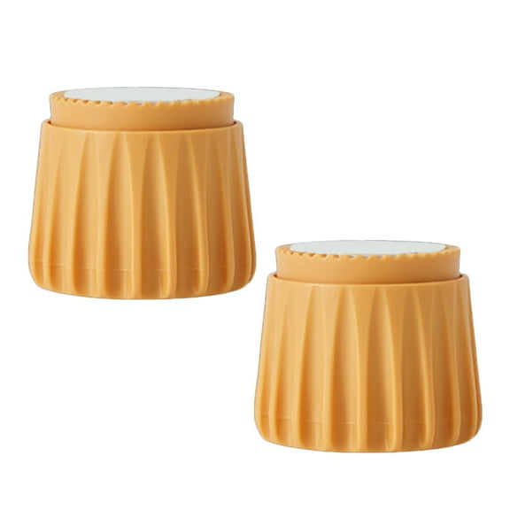 WRISTBIQUE Headboard Soundproof Stabilizer Headboard Stoppers Yellow PP 2Pcs