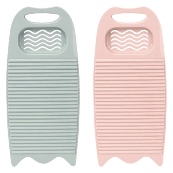 FRCOLOR Laundry Washboard Set of 2 with Enhanced Friction, Assorted Color PP Material for Effective Clothes Cleaning