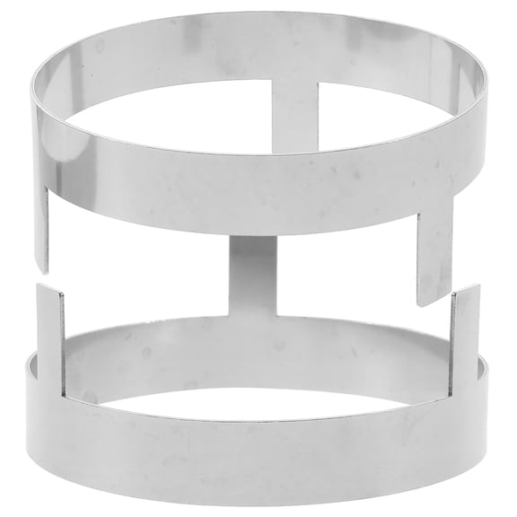 FRCOLOR 2 Pcs Bowl Wobble Holder Storage Coconut Soup Utensils Display Rack Silver