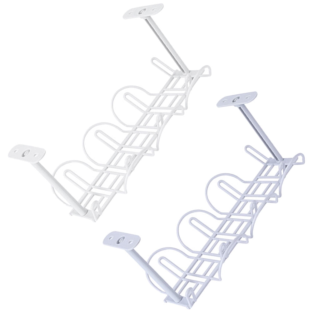 FRCOLOR 2 Pcs Cable Management under Desk Organizer Insert Storage Rack ...