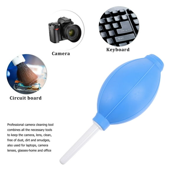 LABSERRON Handheld Air Blower Air Blower Ball Blue Silicone 2Pcs For Camera Lens