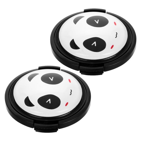 FRCOLOR  2 Pcs Camera Lens Cap Protective Universal Wordless Cover Shield