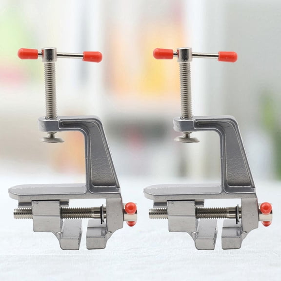 FRCOLOR  2 Pcs Carving Mini Vise Clamp Fixed DIY Tools Clamp-on