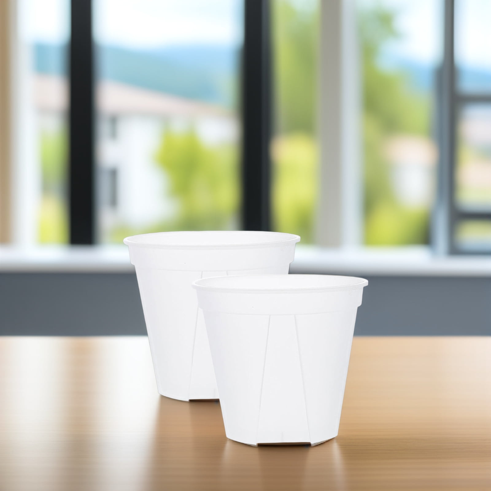 FRCOLOR 2 Pcs Clear Plant Pots with Drainage Plastic Containers Mesh ...