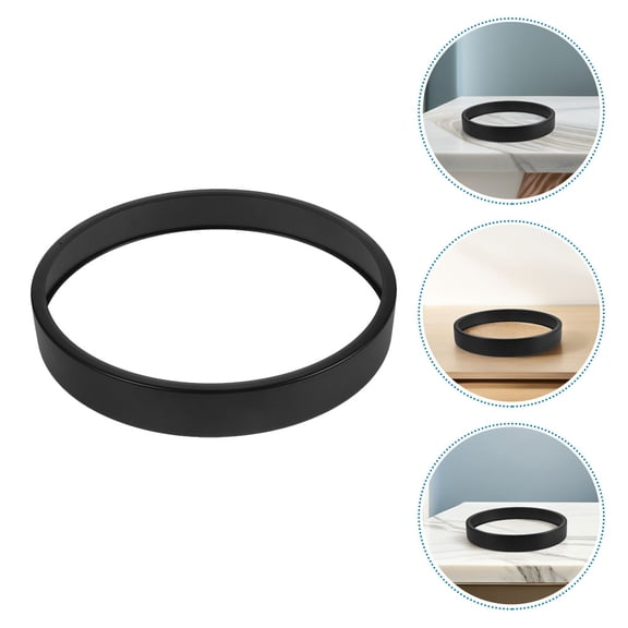 LABSERRON 2-Pack Metal Clock Trim Frames with Ultra-Narrow Edges for Wall Clock Decoration and Repair