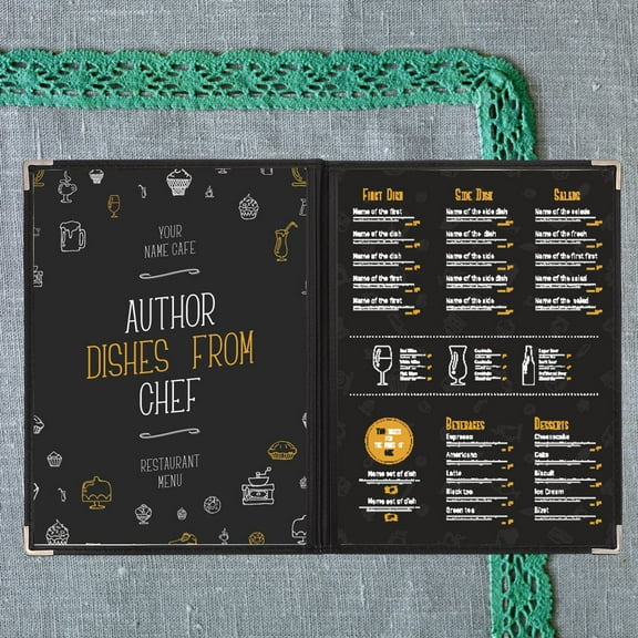 FRCOLOR 2 Pcs Covers Transparent Recipe Folder PVC Binder 32X23.5CM