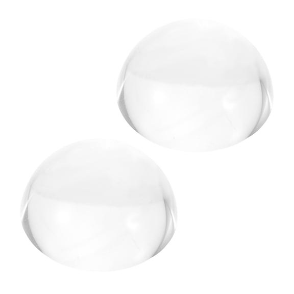 FRCOLOR 2 Pcs Crystal Hemisphere 4.00X4.00X2.00CM Transparent