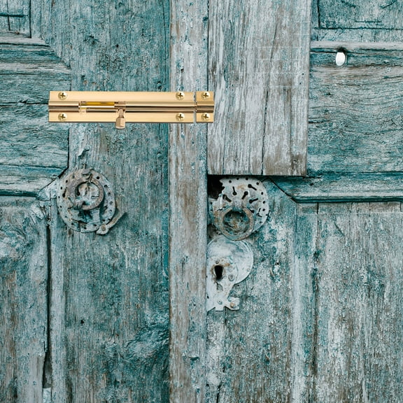 FRCOLOR 2 Pcs Deadbolt Lock Door Hook Bolts for Doors Indoor Golden