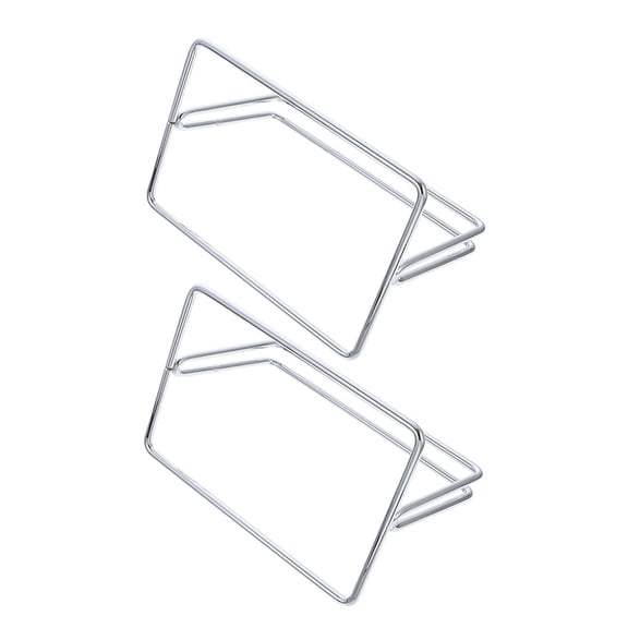 FRCOLOR  2 Pcs Desk Screen Baffle Clamp Counter Glass Support Student Office Silver