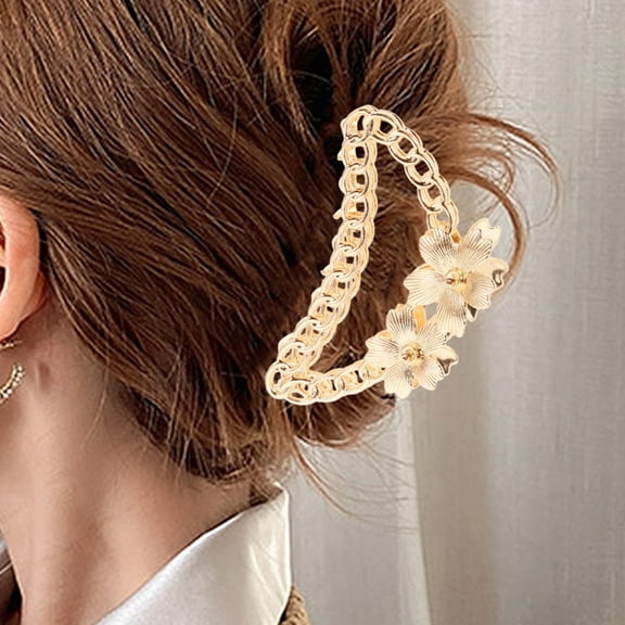 FRCOLOR 2 Pcs Diamond Gripper Hair Clips Accessories Claw for Barrettes