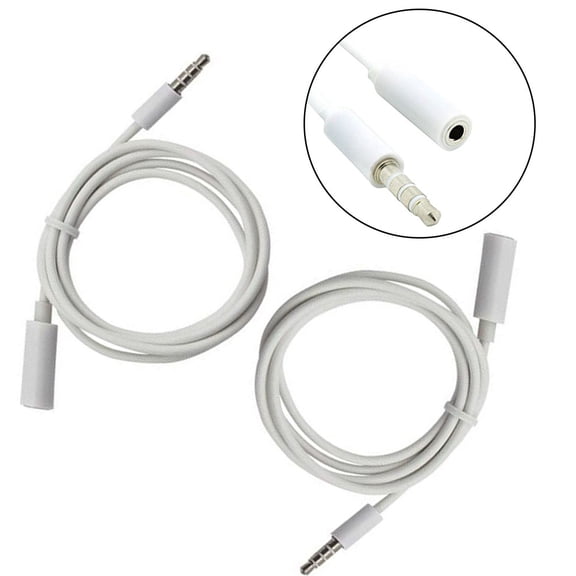 FRCOLOR  2 Pcs Earphone Splitter Headphone Wire Cable Headphones Noise Cancelling Earphones Wired White