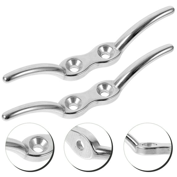 FRCOLOR  2 Pcs Flagpole Hook Ship Accessories Boat Anchor Cleat