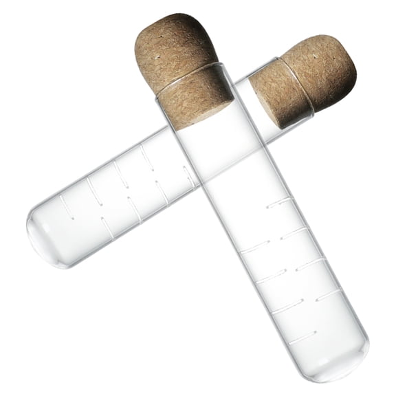 FRCOLOR 2 Pcs Glass Test Tube Tea Strainer 14.70X3.00X3.00CM Transparent