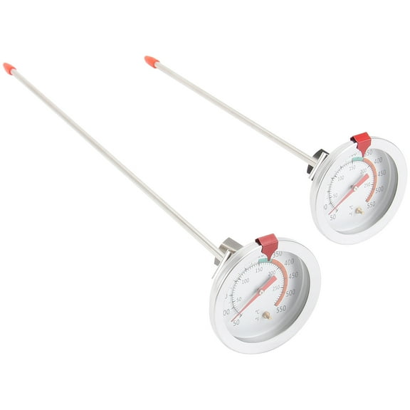FRCOLOR 2 Pcs Grilling Meter Deep-Fried Pot Thermometer Ham Thermometer 30x5.4cm White