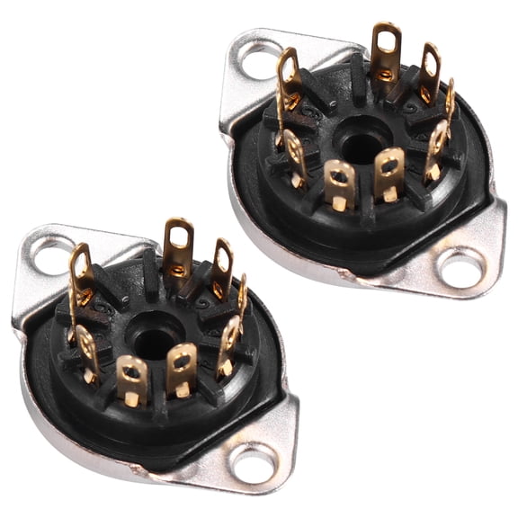FRCOLOR  2 Pcs Guitar Tube Socket Base Accessories Tubes Amplifier Holder Black