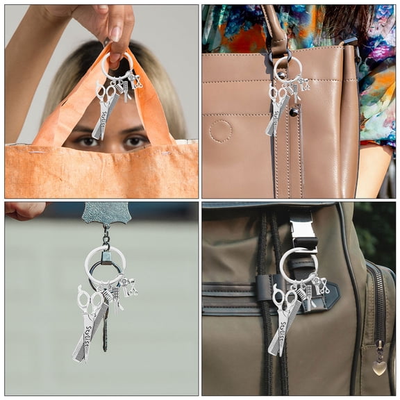 FRCOLOR 2-Pack Hairdresser Haircut Scissors Keychain, , Compact Size 2.00X2.50X0.50CM, Stylish and Practical