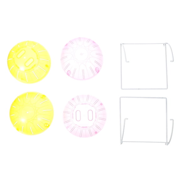 FRCOLOR 2 Pcs Hamster Running Ball Small Wheel Cage with Tubes Hedgehog Toy Fitness