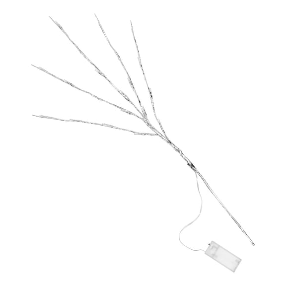 FRCOLOR 2 Pcs Household Vase Light LED Tree Rechargeable Christmas Work Silver