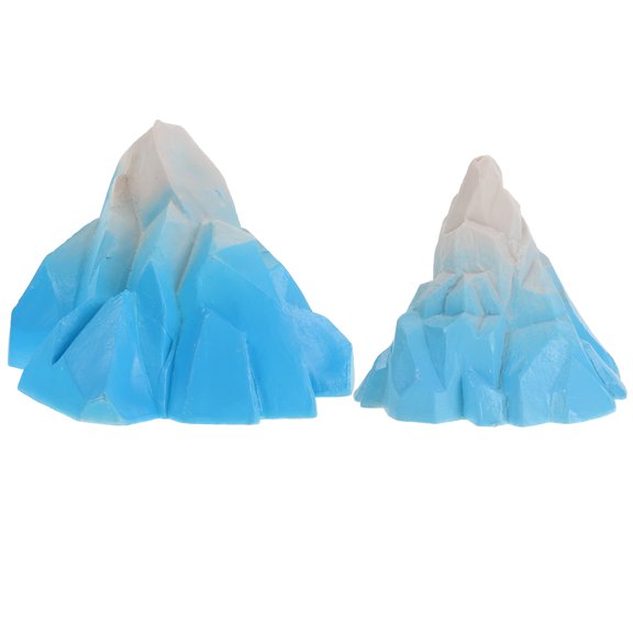 FRCOLOR  2 Pcs Iceberg Micro Landscape Ornaments Cube Tray Bin Ornamental Fish Tank Aquarium Decoration