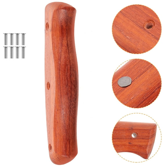 TAILTOSS 2-Pack Replacement Wooden Handles with Comfortable Grip for Home Use and Easy to Install