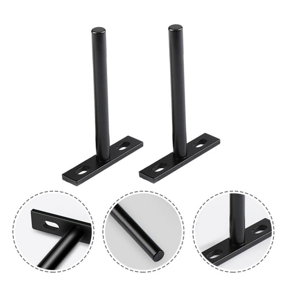 TAILTOSS Shelving Brackets T Shape Hidden Partition Brackets Rolled Steel 2Pcs