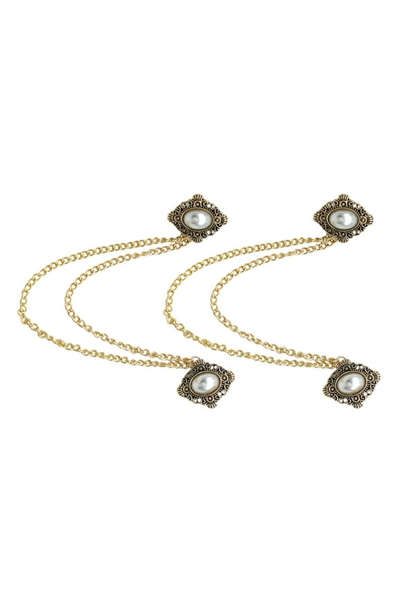 2 Pcs Magnetic Clothing Clips Brooch Collar Pin Man Men's