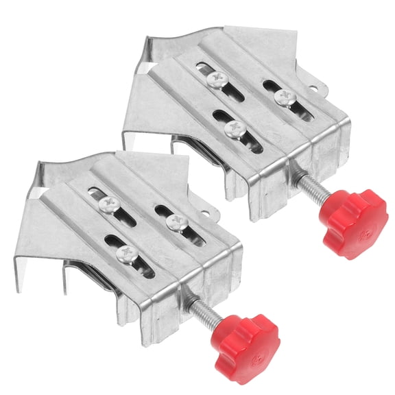 FRCOLOR 2 Pcs Medal Frame Right Angle Clamp 15.50X10.20X3.00CM Silver