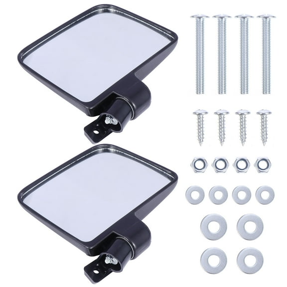 FRCOLOR Wide Angle Car Mirror for Blind Spot Observation Made of Durable Plastic Black 2 Pieces
