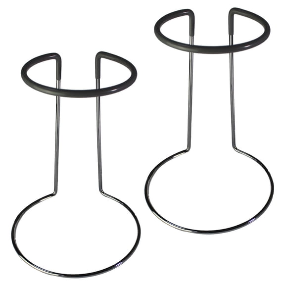FRCOLOR 2 Pcs Modern Wine Rack Industrial Glass Cup Holder 24.50X19.50X13.50CM Grey