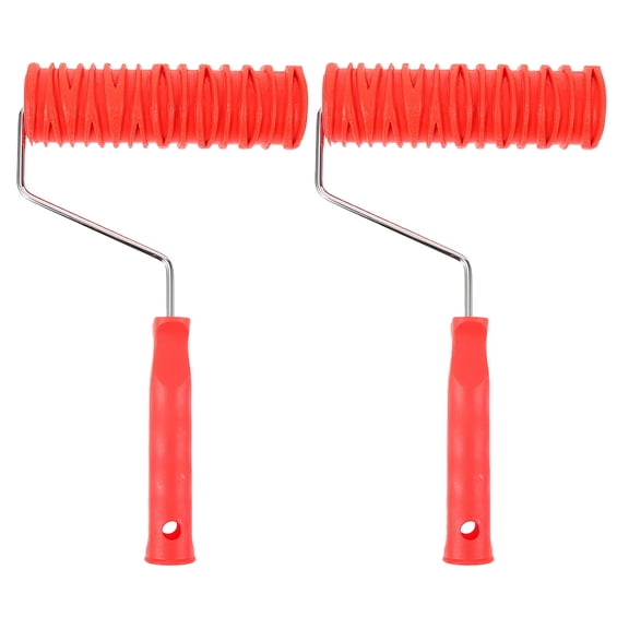 FRCOLOR 2 Pcs Multifunctional Roller Soft Foam Texture Paint Travel
