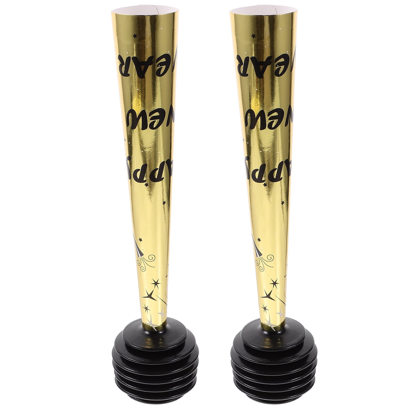 FRCOLOR 2 Pcs New Year Party Hand Trumpet Air Horn Handheld Foil Child