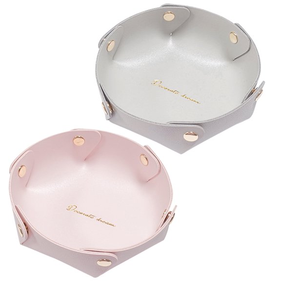 FRCOLOR 2 Pcs Office Storage Box Dust-free Storage Tray Travel 17.5X17.5X6CM