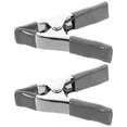 thumbnail image 1 of FRCOLOR  2 Pcs Outdoor Tent Tarp Camping Tool Spring Metal Clips Clamps Silver, 1 of 8