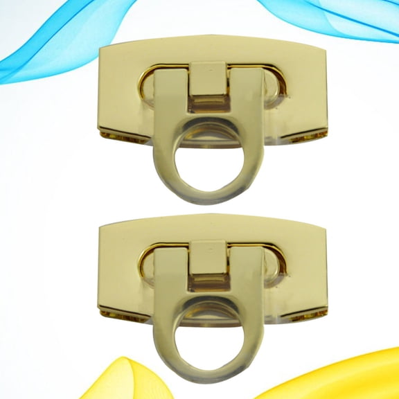 FRCOLOR 2 Pcs Padlock Keyed Alike Zinc Alloy Lock 4x2x1cm Golden