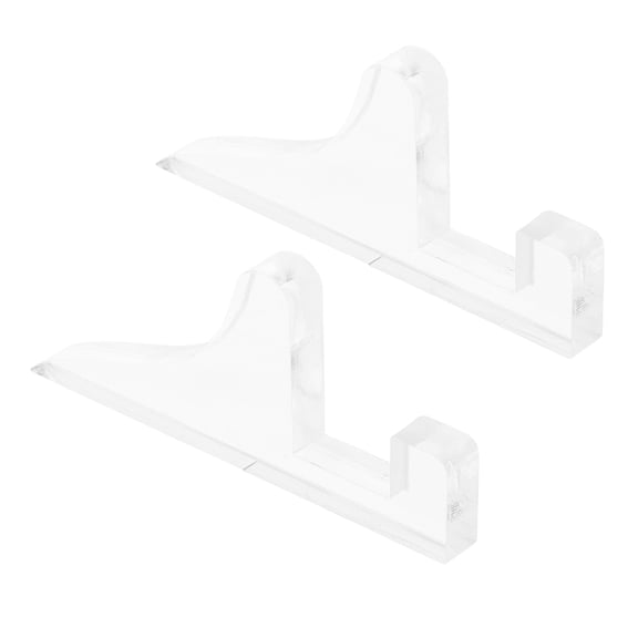 WASHWEPE Acrylic Photo Frame Stand Transparent 2Pcs 3.9In Upright Design