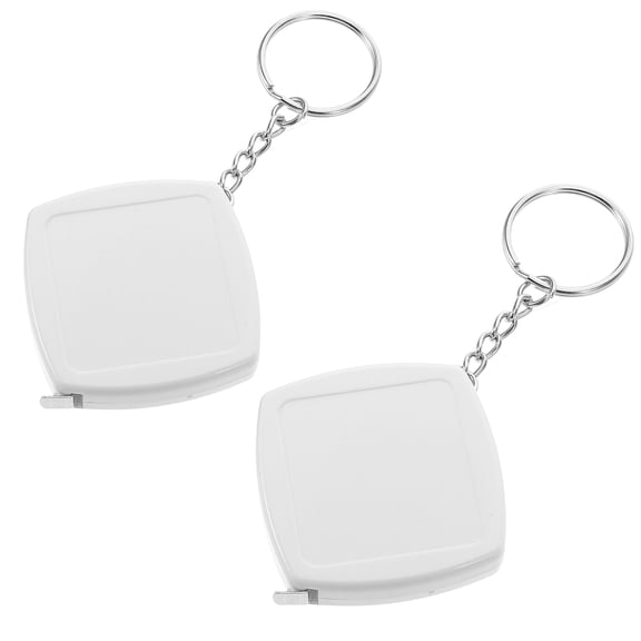 FRCOLOR  2 Pcs Pipe Tape Measure Measuring Tapes Small Retractable Transparent White