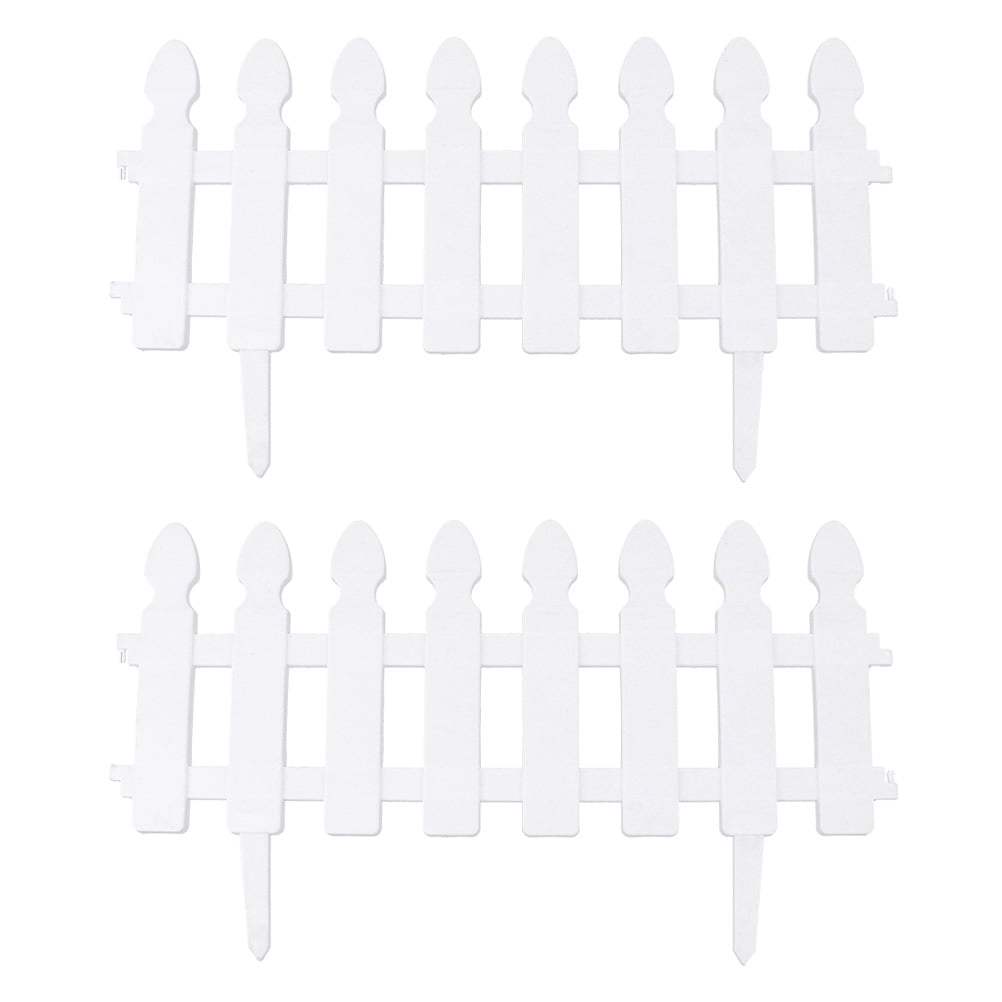 FRCOLOR 2 Pcs Plastic Fence Ground Inserted Courtyard Fence Garden Yard