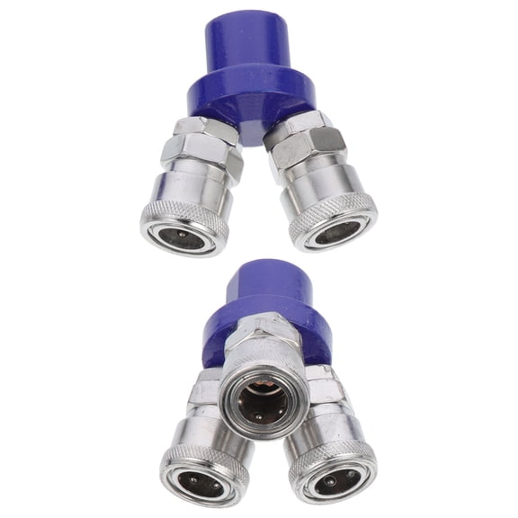 LABSERRON 2-Pack Pneumatic Quick Connect Air Compressor Splitter Fittings for Easy Installation and Use