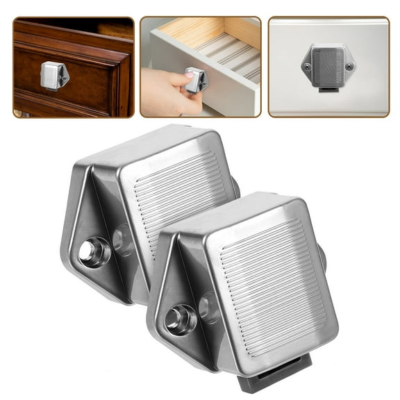 LABSERRON Closet Door Locks Push Button Latch Locks Assorted Color 2 Pcs 1.9x1.8x1.4in