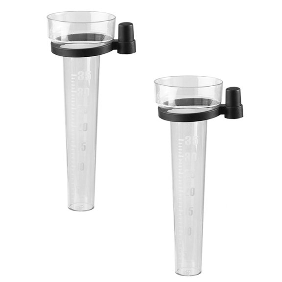 FRCOLOR  2 Pcs Rain Measuring Cup Measure Meter Gauge Outdoor Light Green