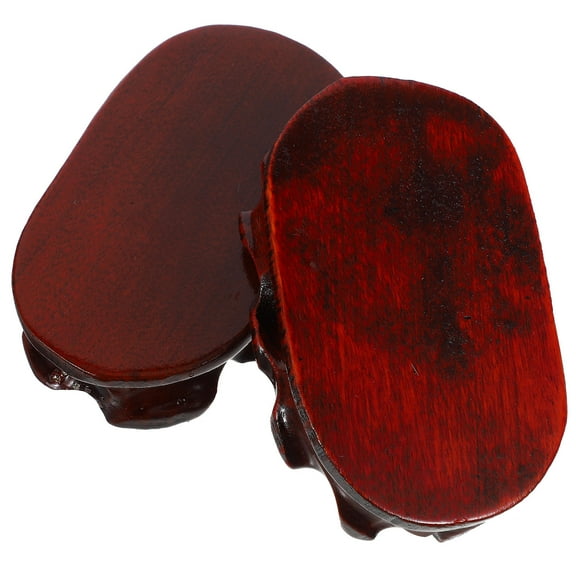 WASHWEPE Oval Display Stand Dark Red For Flower Shops 2Pcs