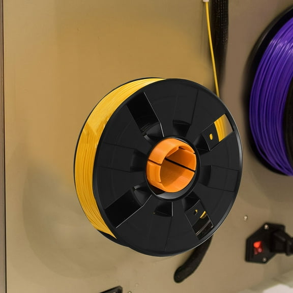 FRCOLOR 2 Pcs Retracting Coiled Wheel Cable Reel Extension Cord Stand Spool Black