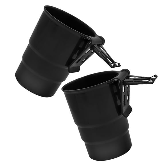 FRCOLOR Car Air Vent Cup Holder Multi Function Drink Organizer for Car Black PP Material 2 Pcs