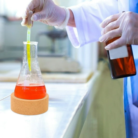 FRCOLOR  2 Pcs Round Lab Support Ring Flask Holder Laboratory Pad Bottom