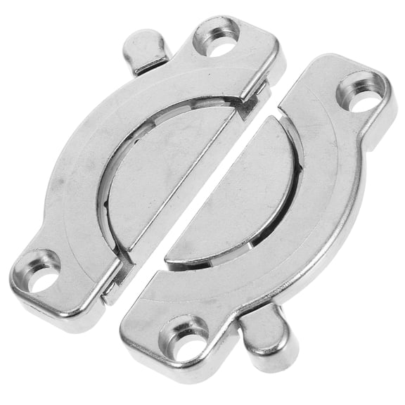 FRCOLOR 2 Pcs Rv Table Lock Buckle Cordless Adapter Biscuits Connectors Silver