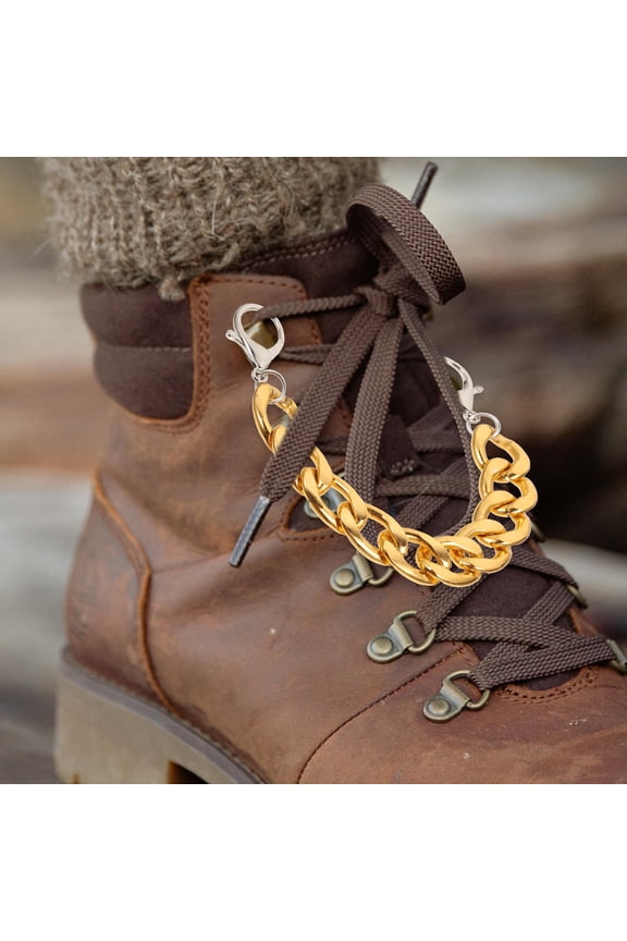 2 Pcs Shoes Custom Hole Shoe Chain Shoe Chain for School Man Miss 25X2CM