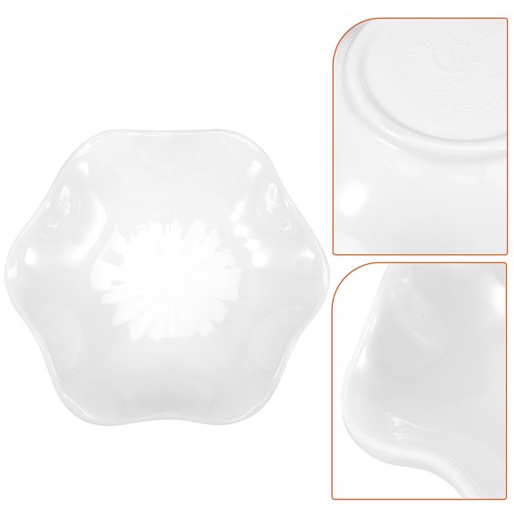 FRCOLOR 2 Pcs Simple Seasoning Plates Imitation Porcelain Dishes