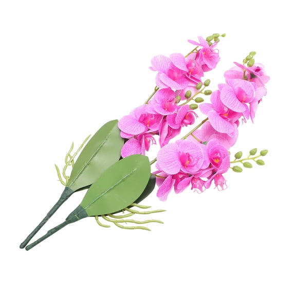 FRCOLOR 2 Pcs Simulation Phalaenopsis Purple Orchid Artificial Flowers Faux Orchids Outdoor Plants