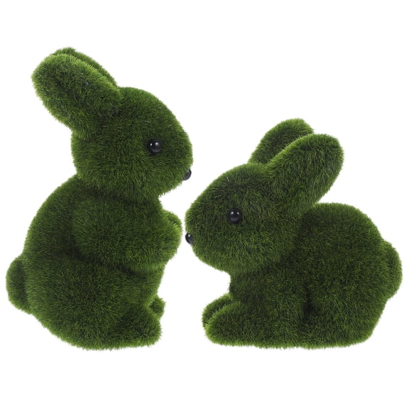 FRCOLOR 2 Pcs Simulation Rabbit Guinea Pig Cage Accessories Cute Green