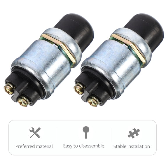 FRCOLOR 2 Pcs Soft Premium Modify Horn Buttons Sturdy Car Start Button 6.5X3cm